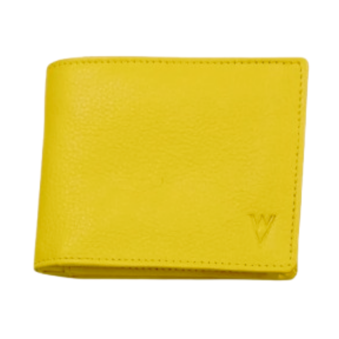 Radiant R Collection men's wallet - Yellow Leather Wallet for Men – Slim, Stylish & RFID Protected