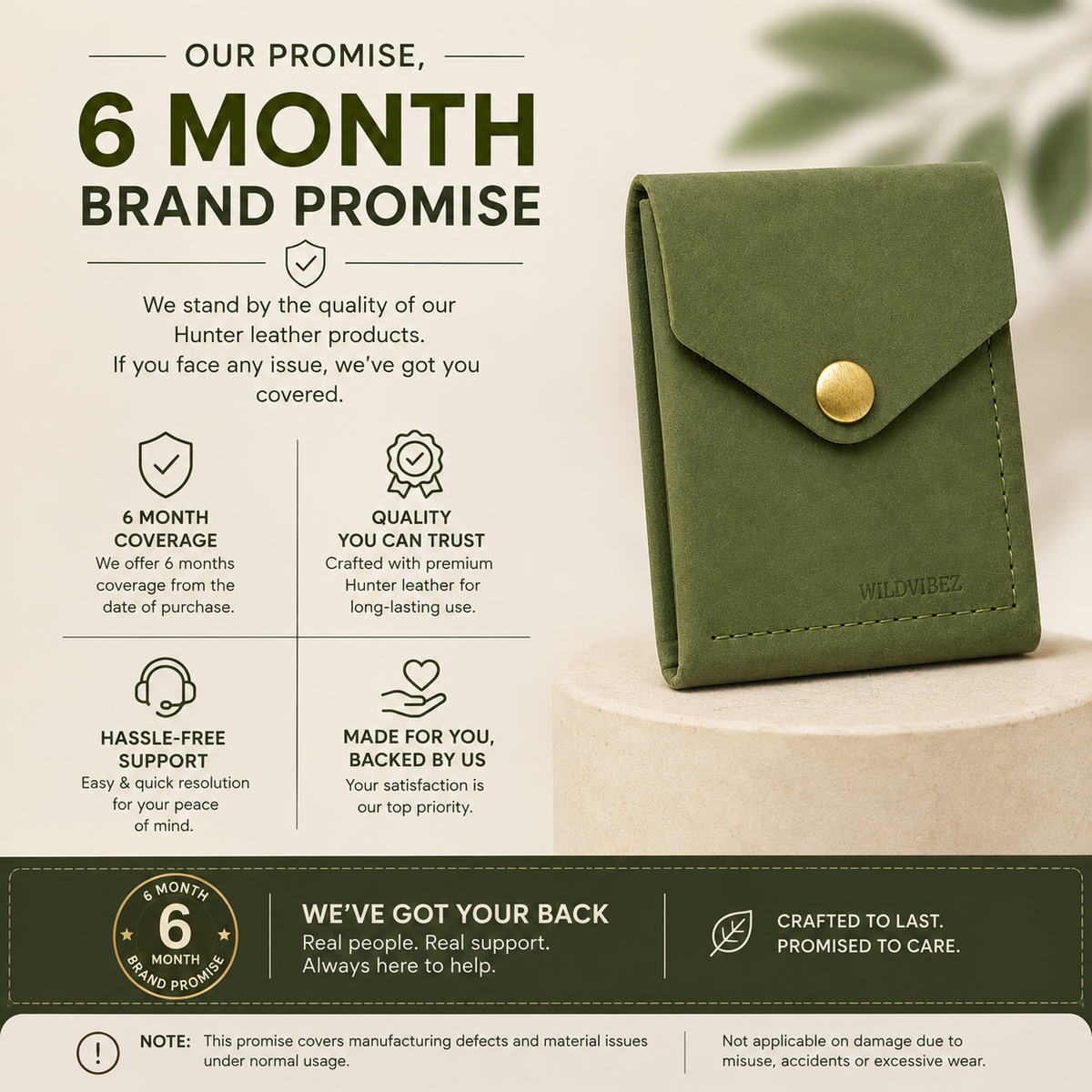 WILDVIBEZ Snap Go Genuine Leather Vertical Slim Wallet for Men | Pull-String Quick Card Access | Compact Front Cash Pocket & Button Lock | Minimalist Travel & Daily Carry Wallet (Green)